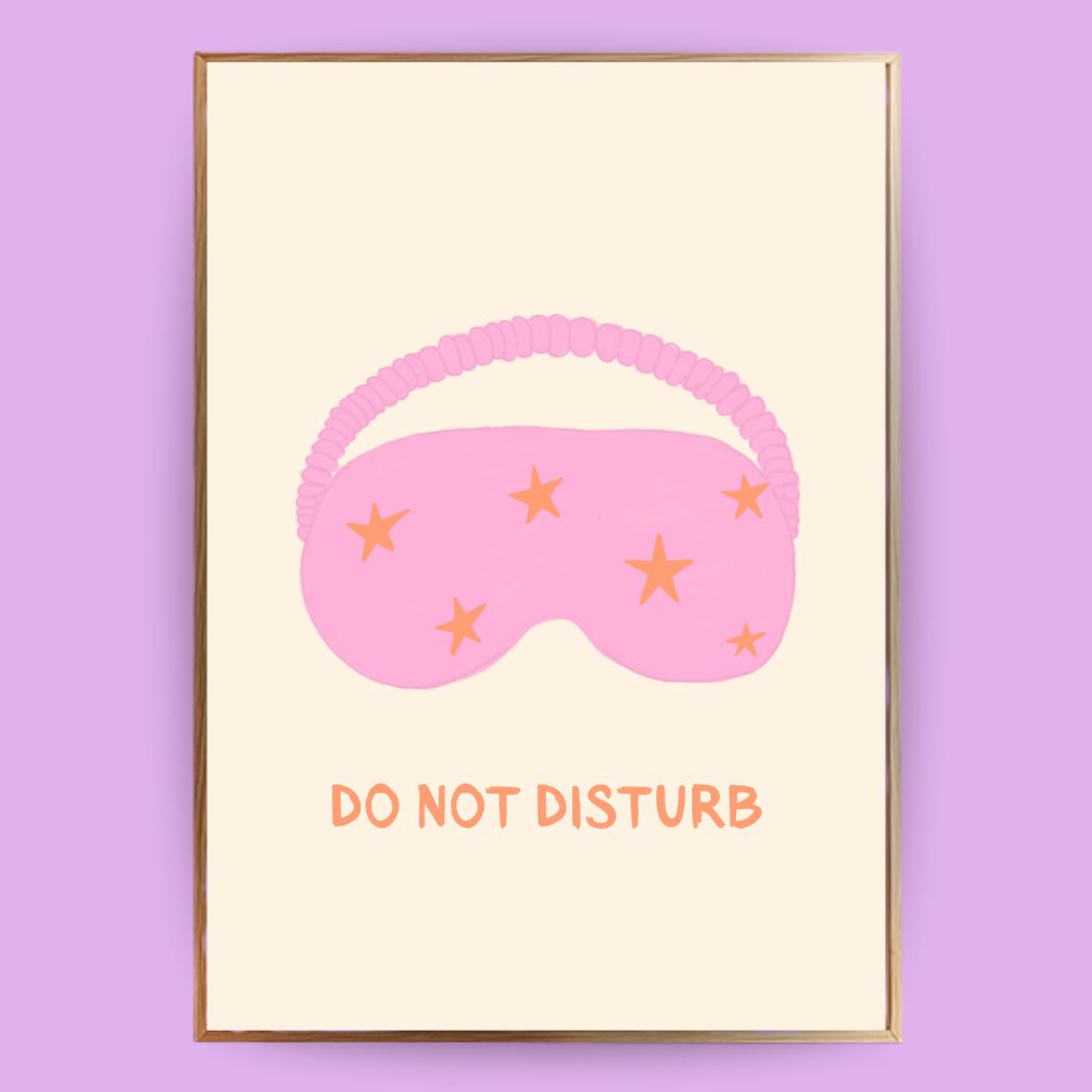 Schlafmaske mit Sternen Poster - LostPrint