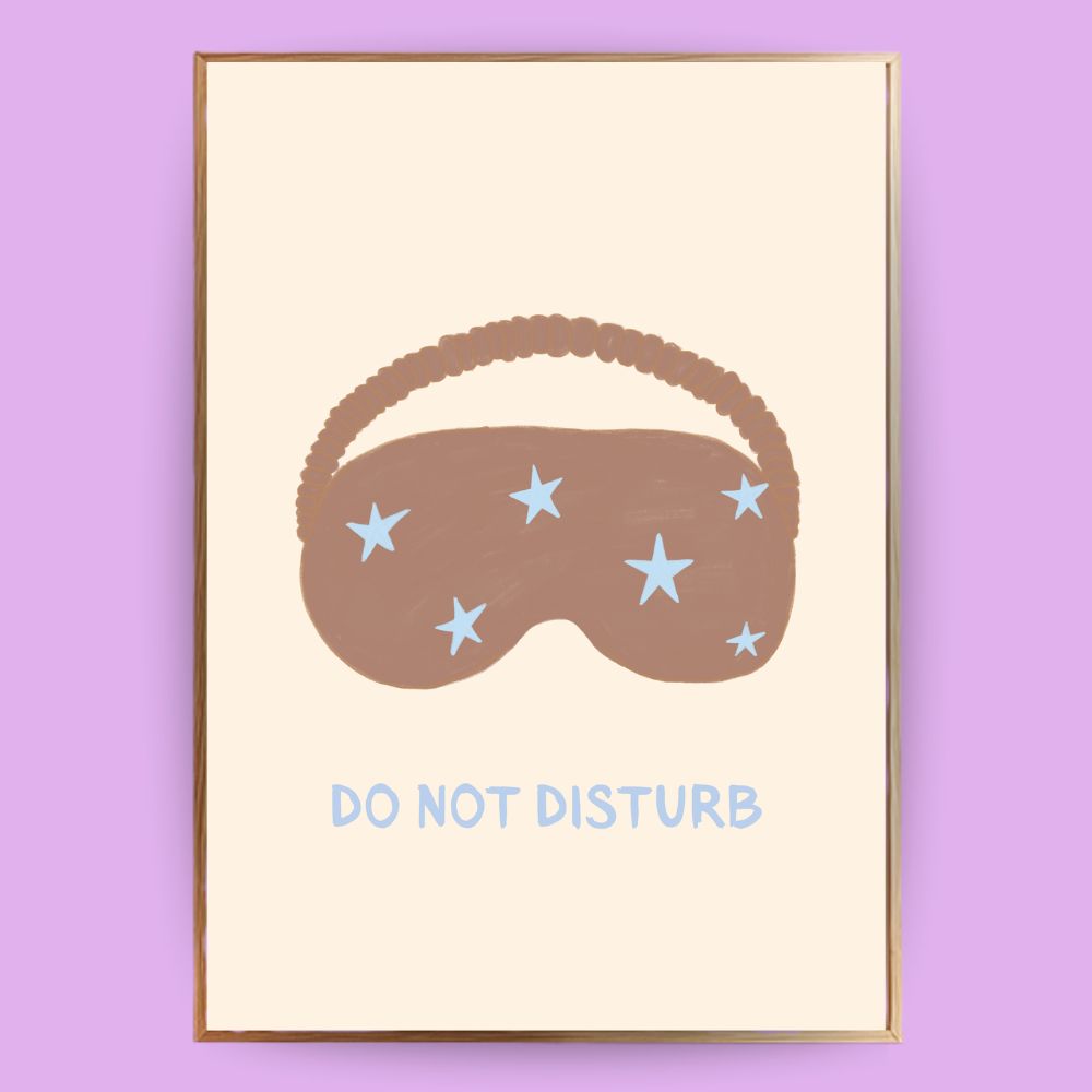 Schlafmaske mit Sternen Poster - LostPrint