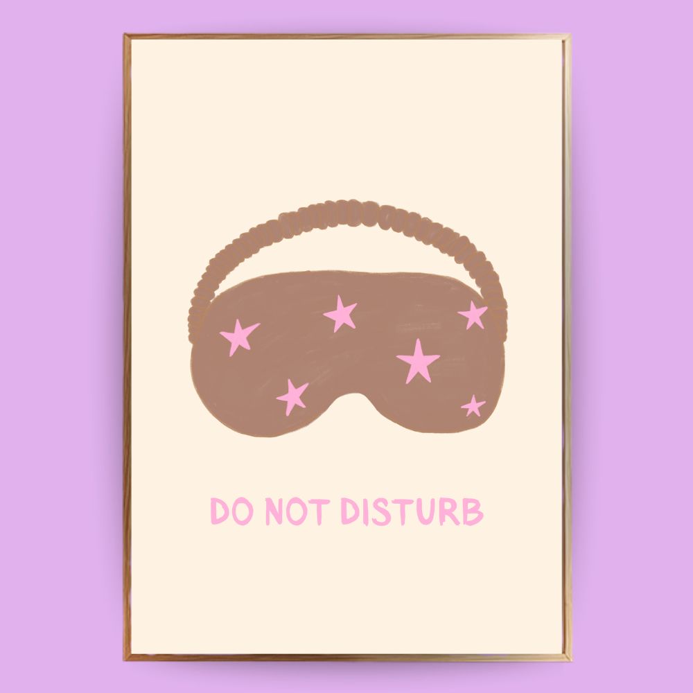 Schlafmaske mit Sternen Poster - LostPrint