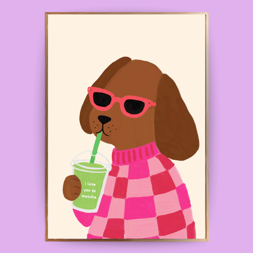 I Love You So Matcha - Cocoa Poster