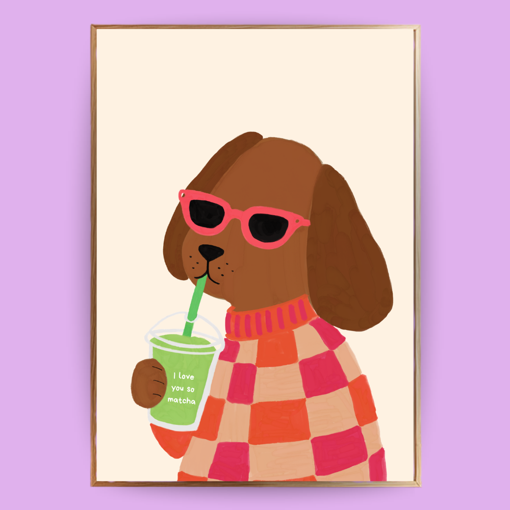 I Love You So Matcha - Cocoa Poster
