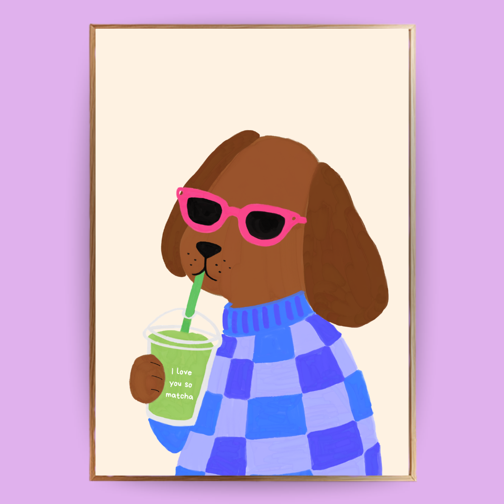 I Love You So Matcha - Cocoa Poster
