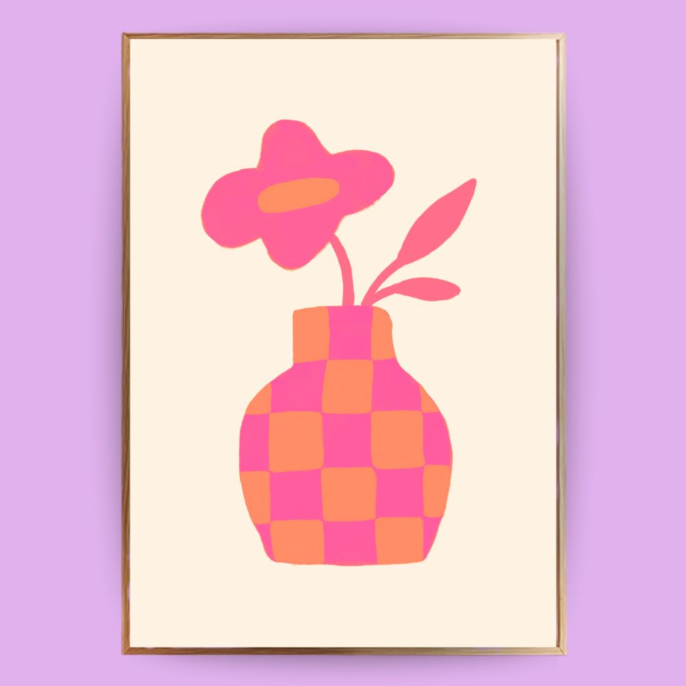 Abstrakter Blumenstrauß Poster