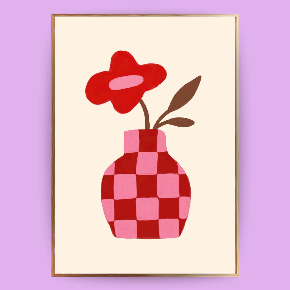 Abstrakter Blumenstrauß Poster