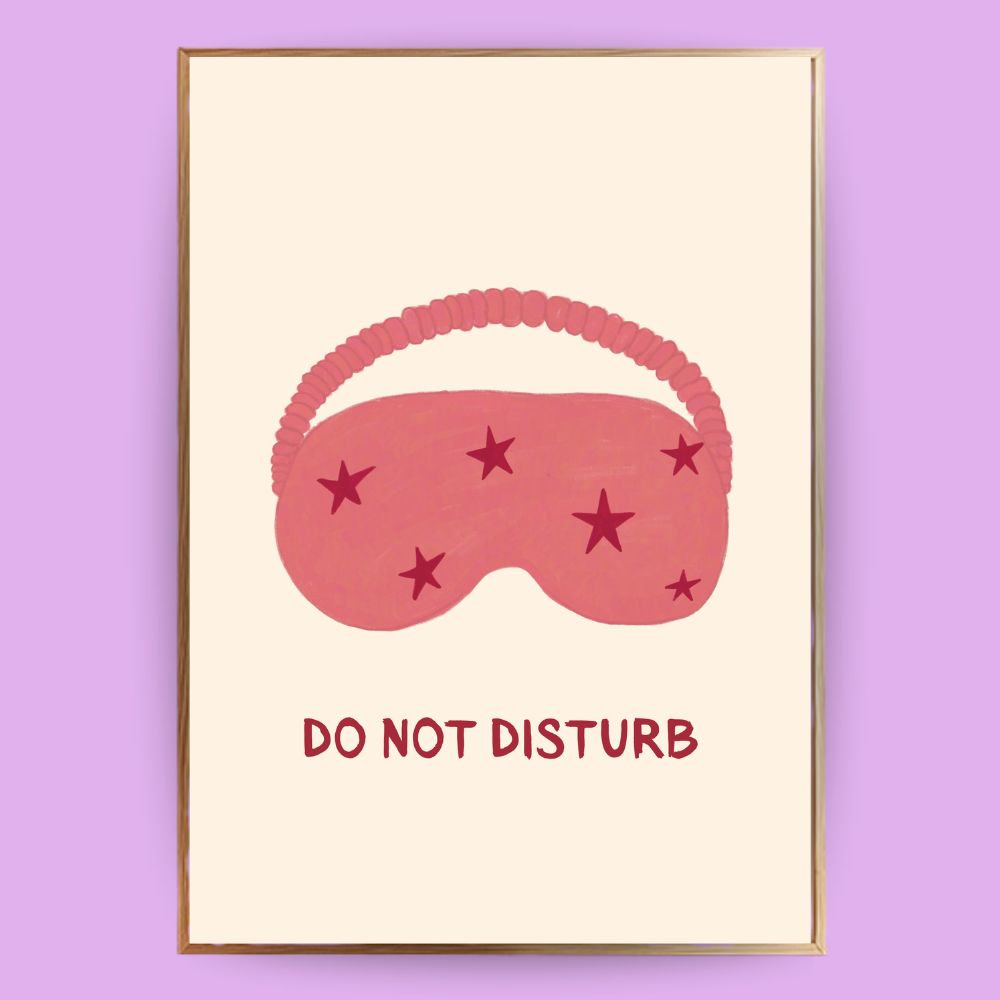 Schlafmaske mit Sternen Poster - LostPrint