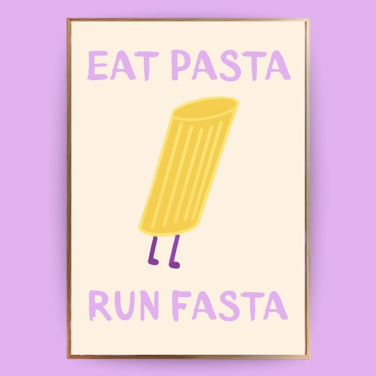Eat Pasta, Run fasta Poster - 13x18 cm - LostPrint