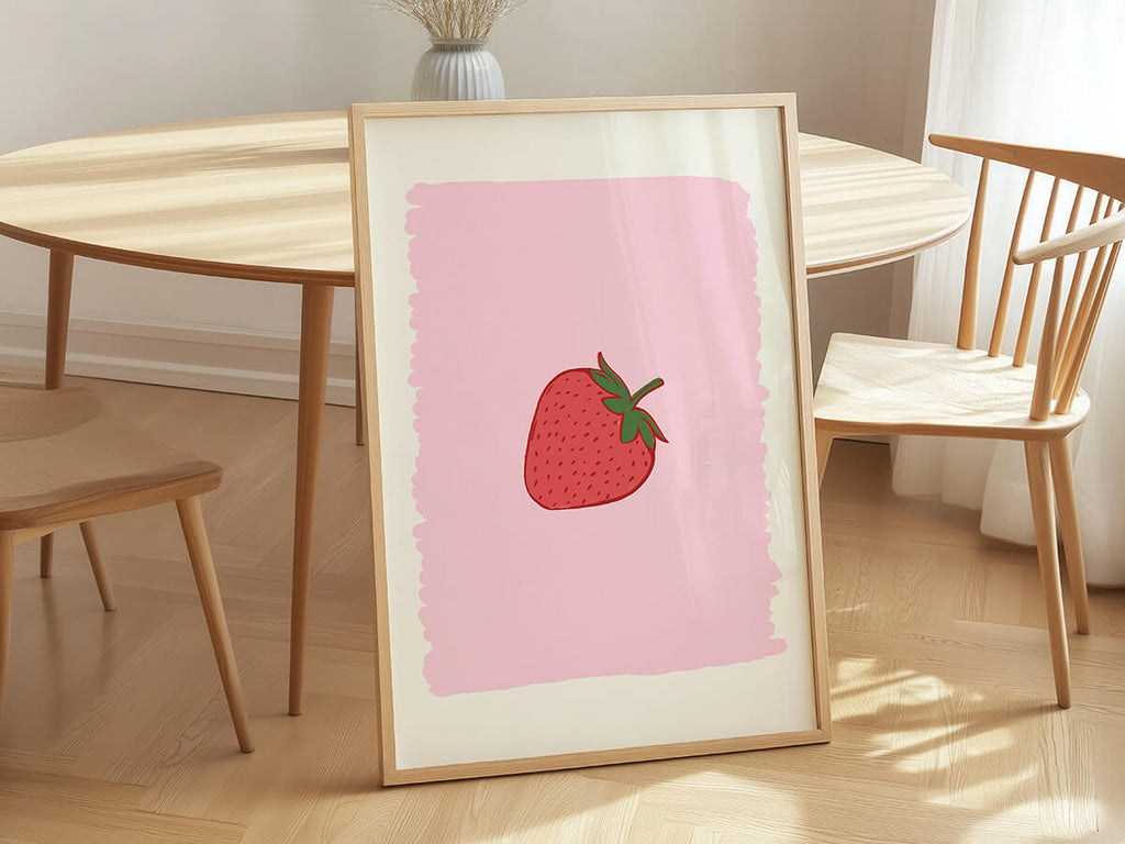 Erdbeeren Poster - 13x18 cm - LostPrint