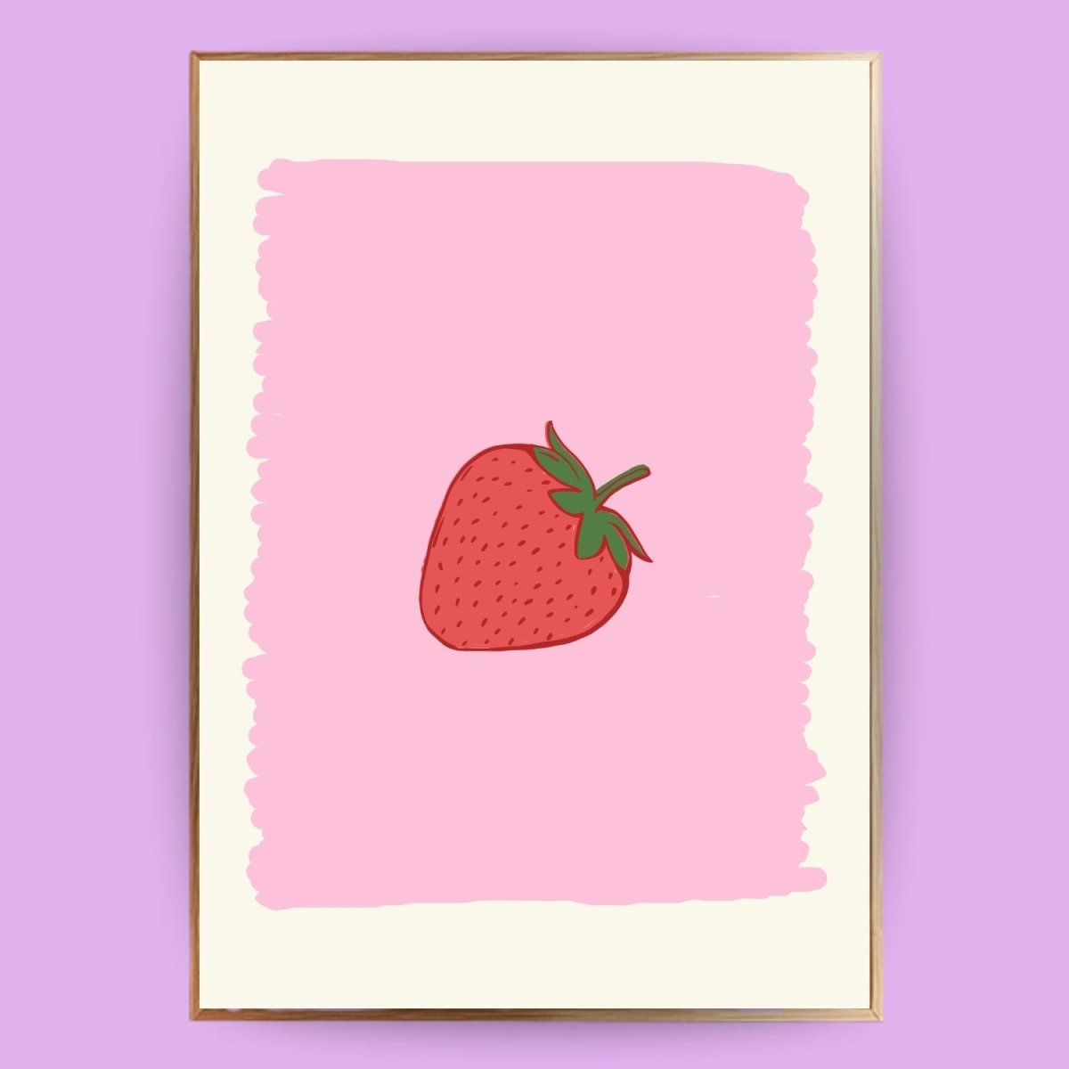 Erdbeeren Poster - 13x18 cm - LostPrint