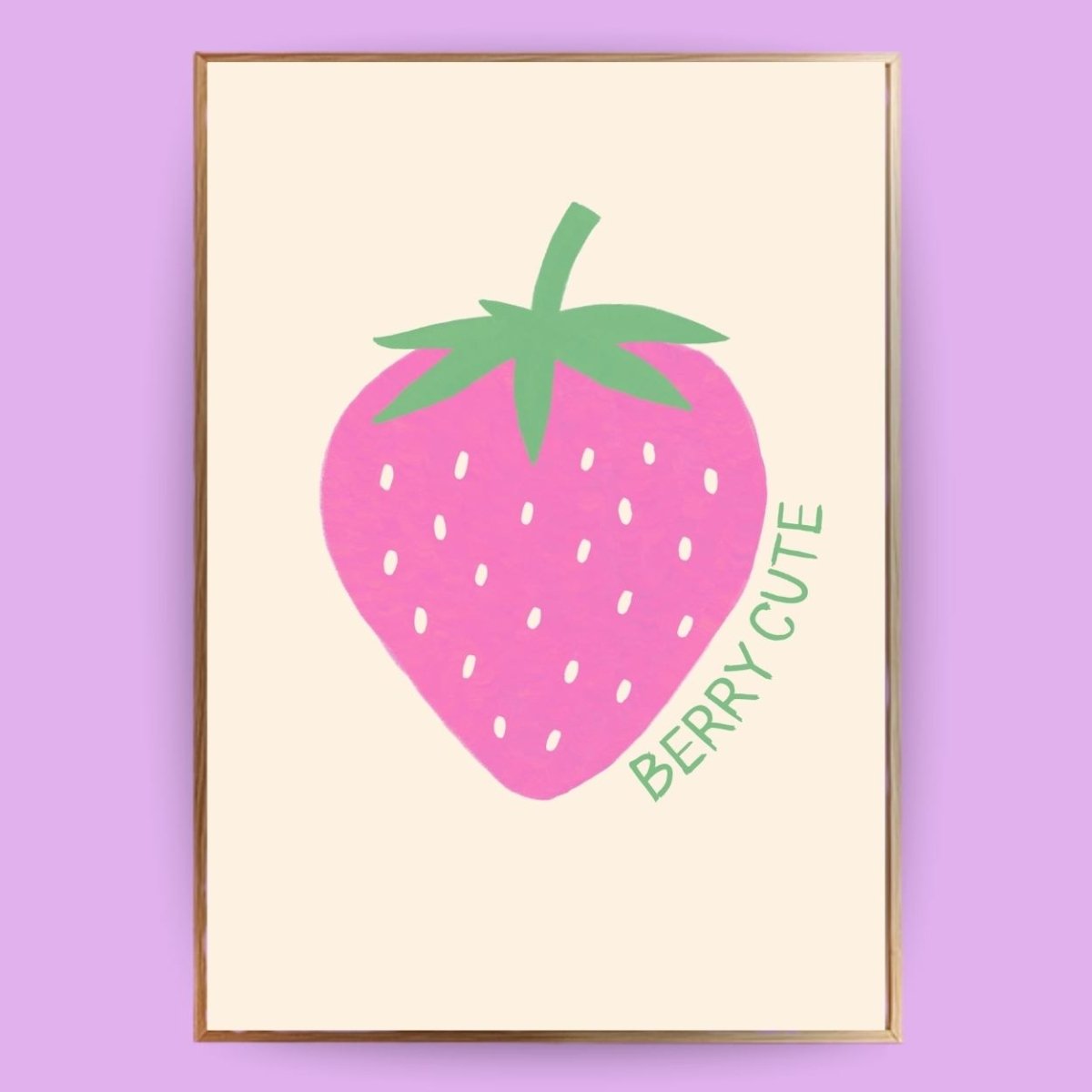 Erdbeeren Poster - 13x18 cm - LostPrint
