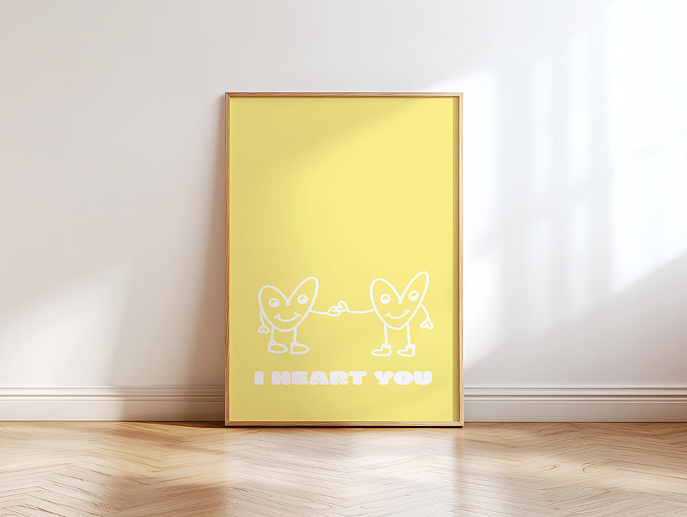 I heart you Poster - LostPrint