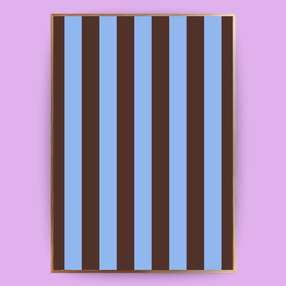 Gestreiftes Poster - LostPrint