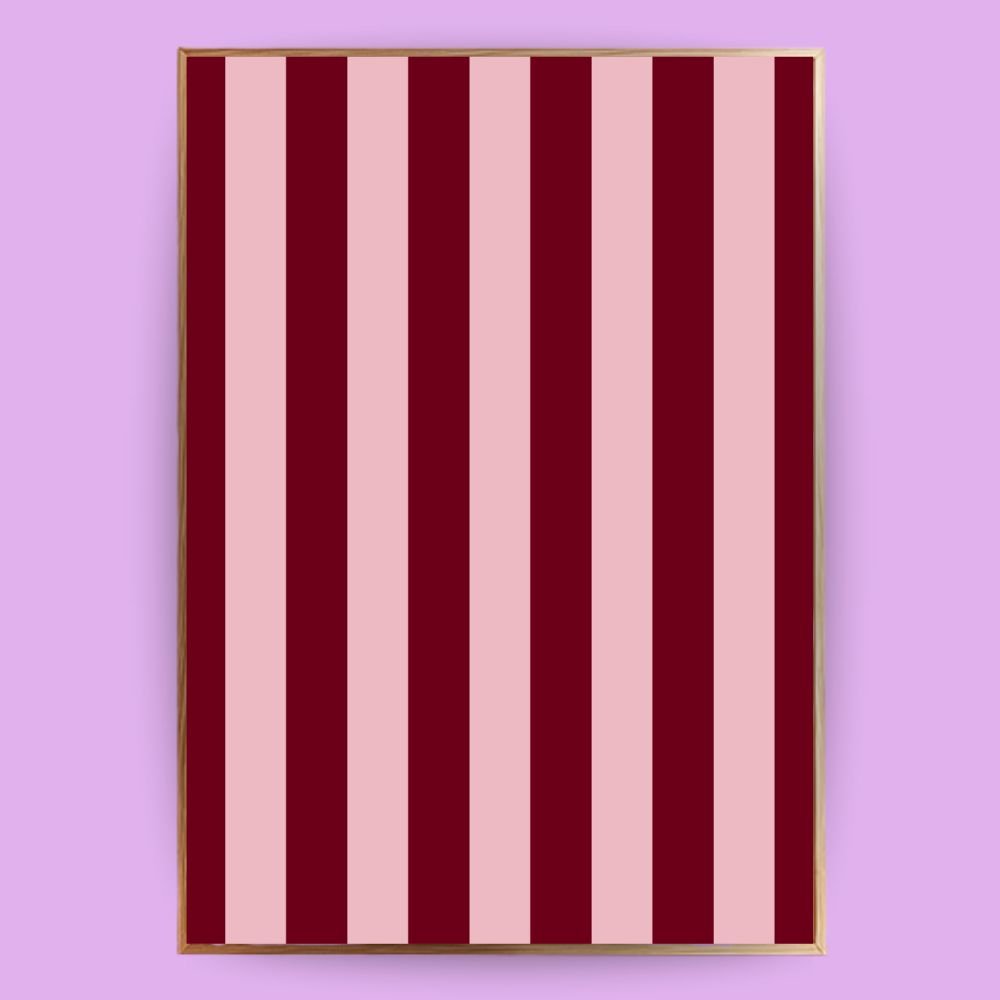 Gestreiftes Poster - LostPrint