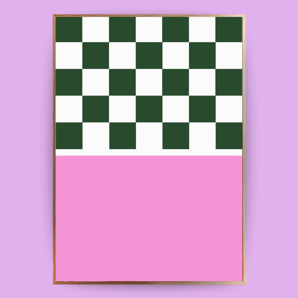 Halbkariertes Poster - 13x18 cm - LostPrint