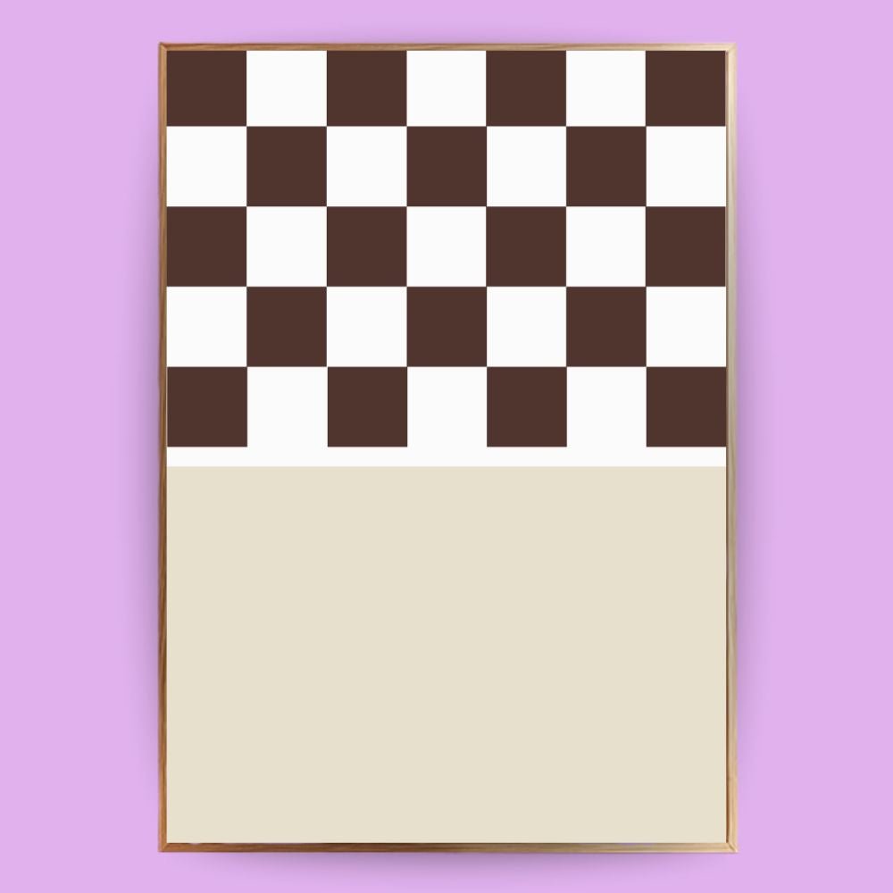 Halbkariertes Poster - 13x18 cm - LostPrint