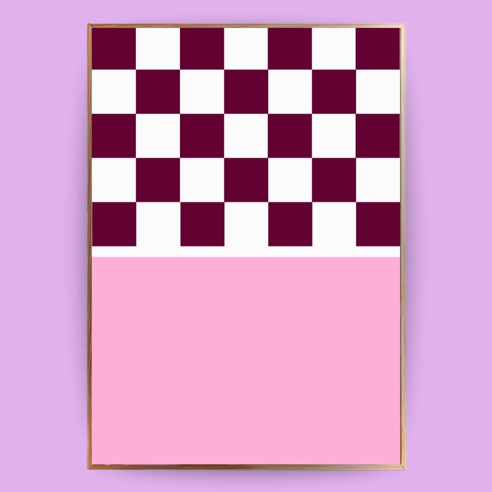 Halbkariertes Poster - 13x18 cm - LostPrint
