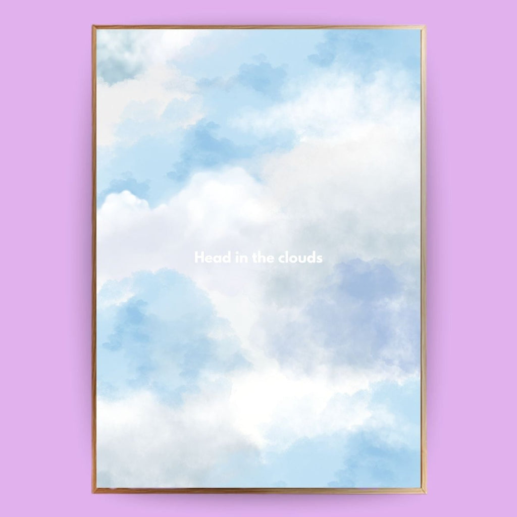 Head in the clouds Poster - 13x18 cm - LostPrint