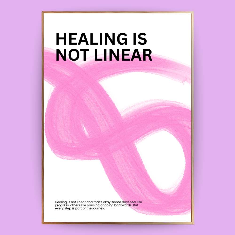 Healing is not linear Poster - 13x18 cm - LostPrint