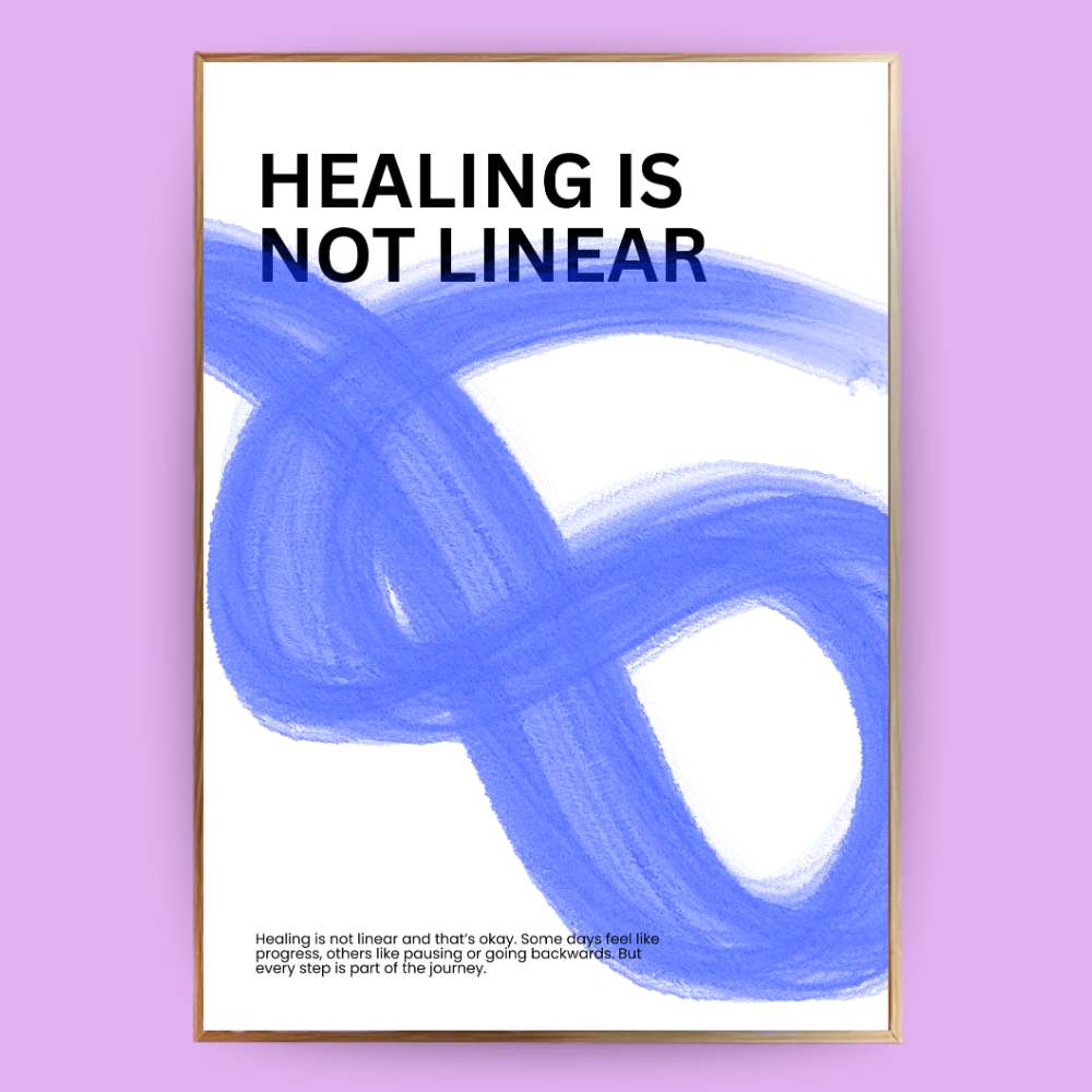 Healing is not linear Poster - 13x18 cm - LostPrint