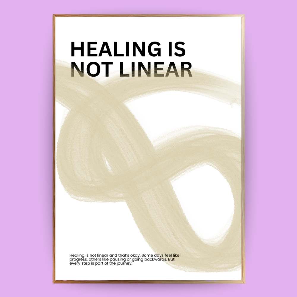 Healing is not linear Poster - 13x18 cm - LostPrint