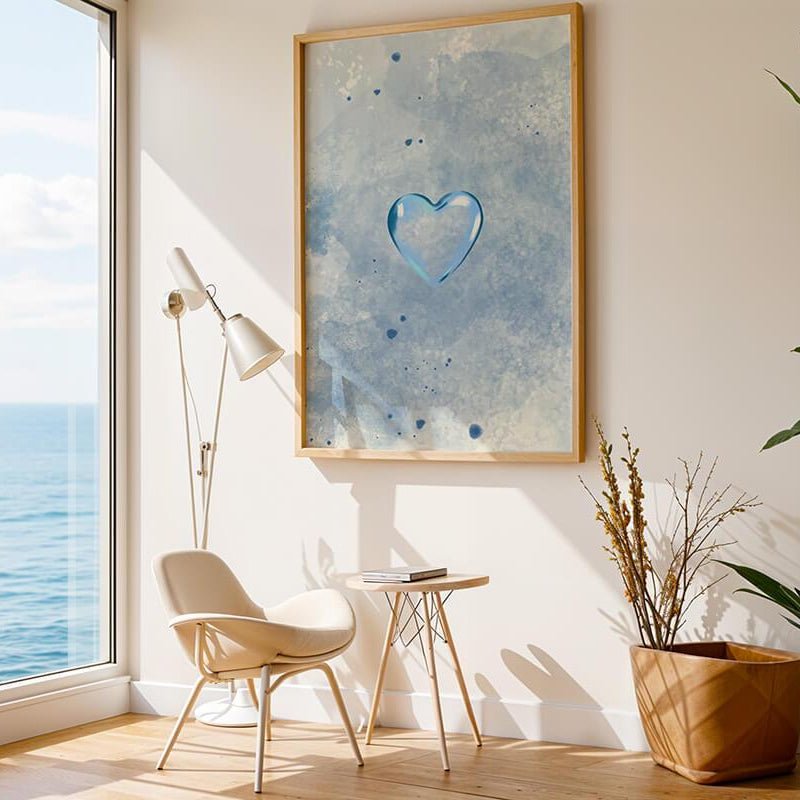 Herz aus Glas Poster - 13x18 cm - LostPrint