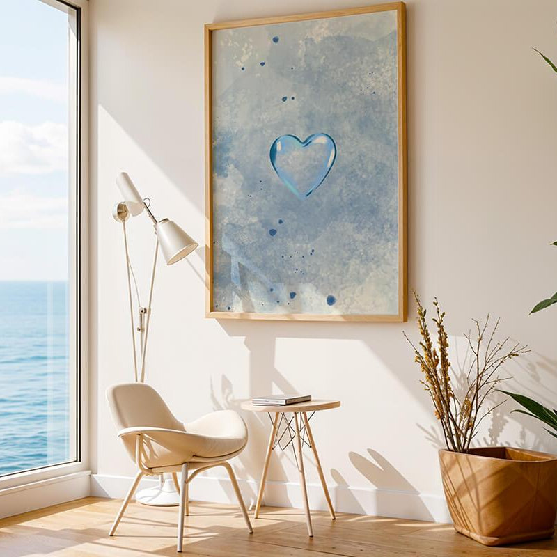 Herz aus Glas Poster - LostPrint