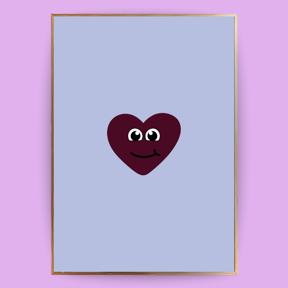 Herzchen Poster - 13x18 cm - LostPrint