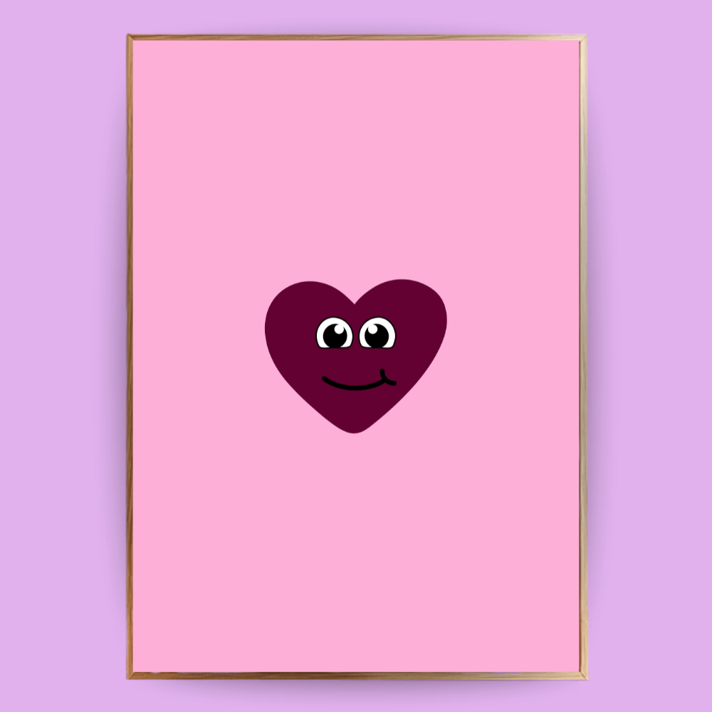 Herzchen Poster - 13x18 cm - LostPrint