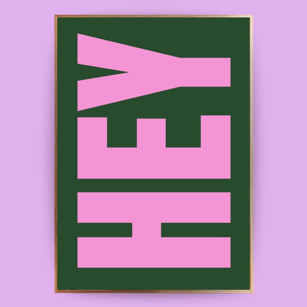Hey Poster - 13x18 cm - LostPrint