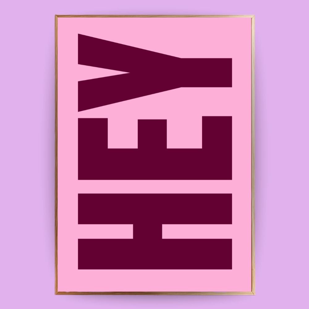 Hey Poster - 13x18 cm - LostPrint