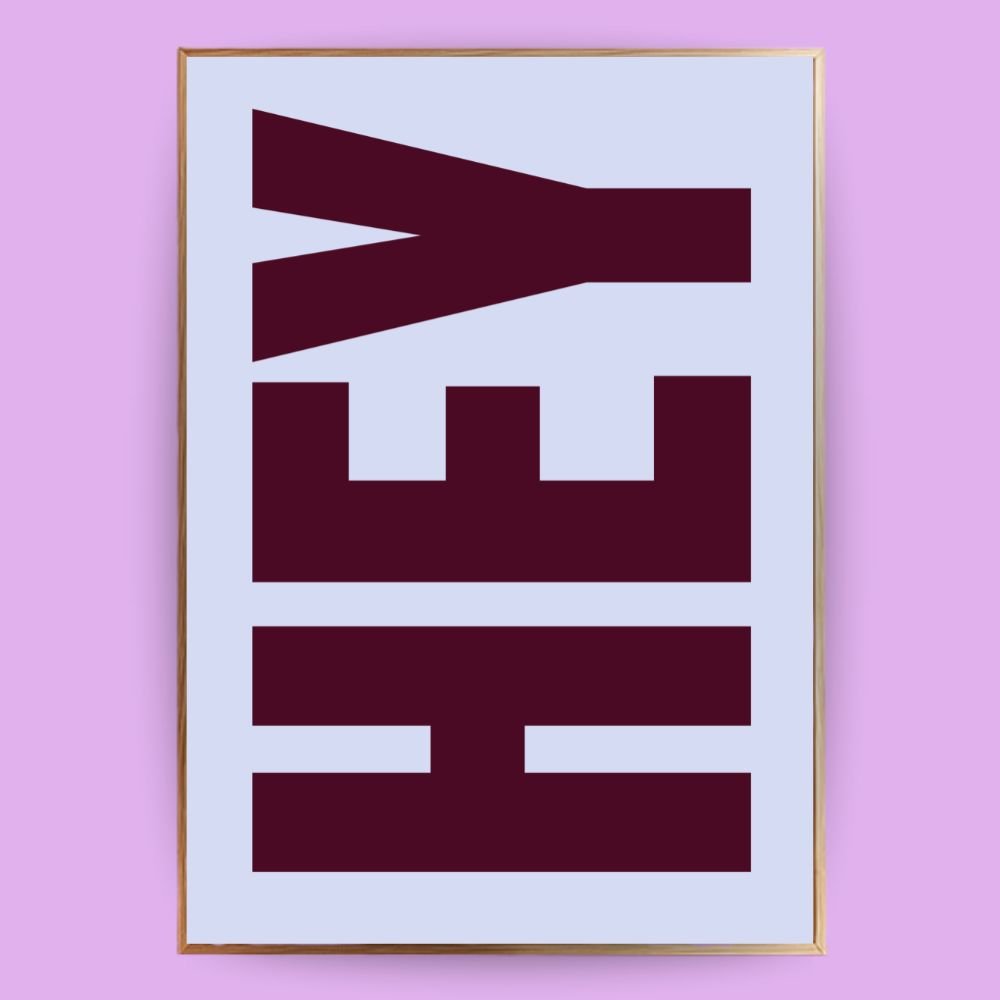 Hey Poster - 13x18 cm - LostPrint