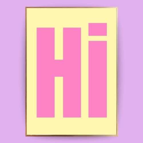 Hi Poster - 13x18 cm - LostPrint