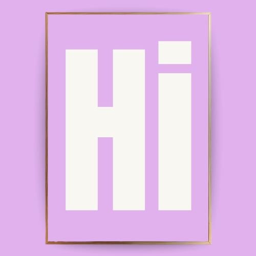 Hi Poster - 13x18 cm - LostPrint
