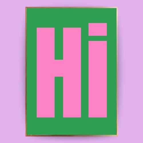 Hi Poster - 13x18 cm - LostPrint