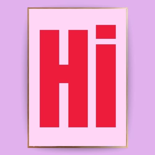 Hi Poster - 13x18 cm - LostPrint