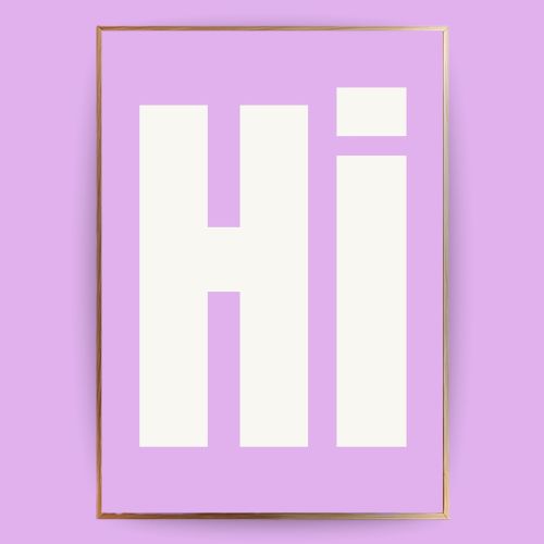Hi Poster - LostPrint