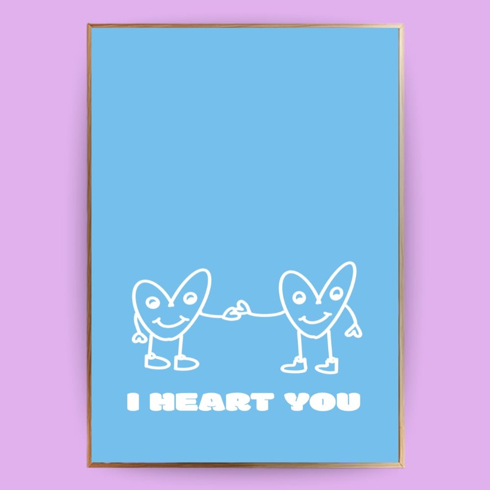 I heart you Poster - 13x18 cm - LostPrint