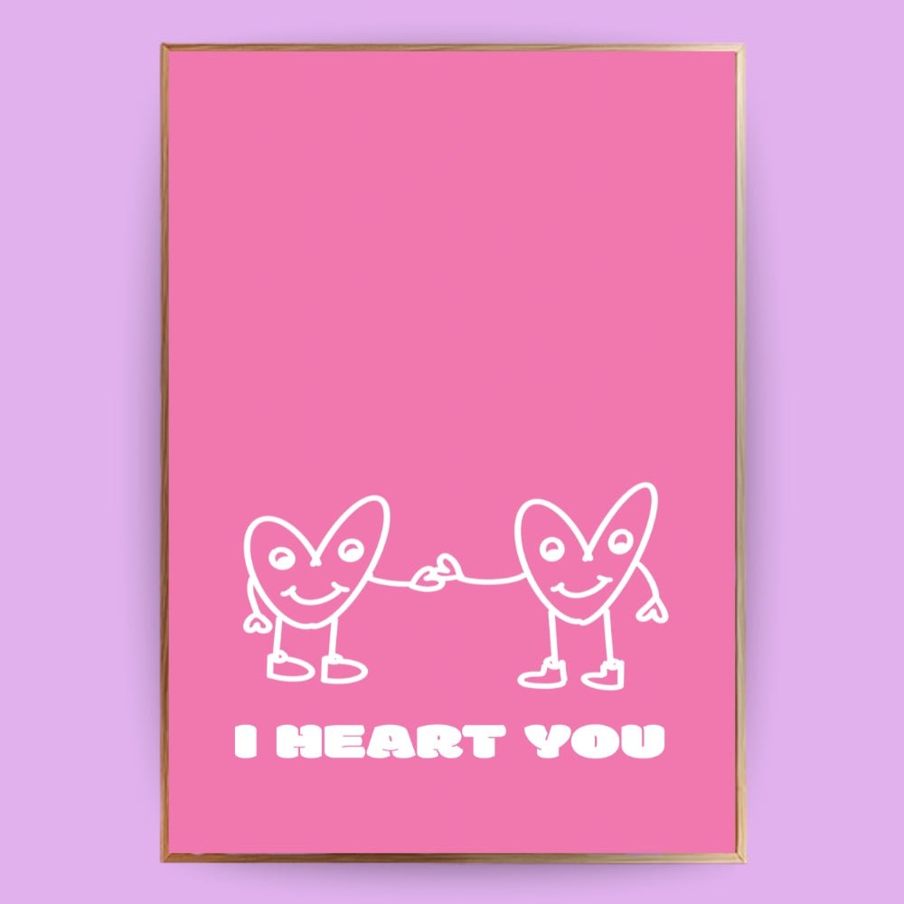 I heart you Poster - 13x18 cm - LostPrint