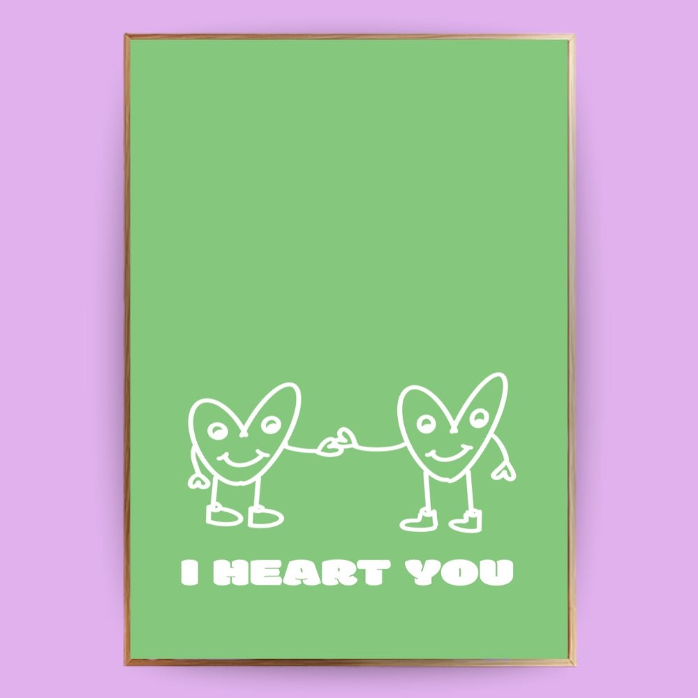 I heart you Poster - 13x18 cm - LostPrint