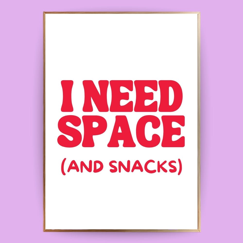 I need space Poster - 13x18 cm - LostPrint
