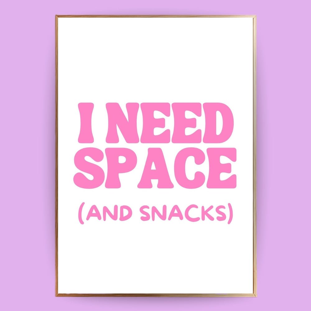 I need space Poster - 13x18 cm - LostPrint