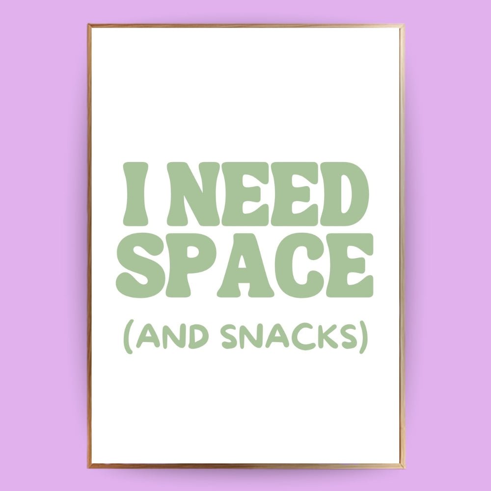 I need space Poster - 13x18 cm - LostPrint