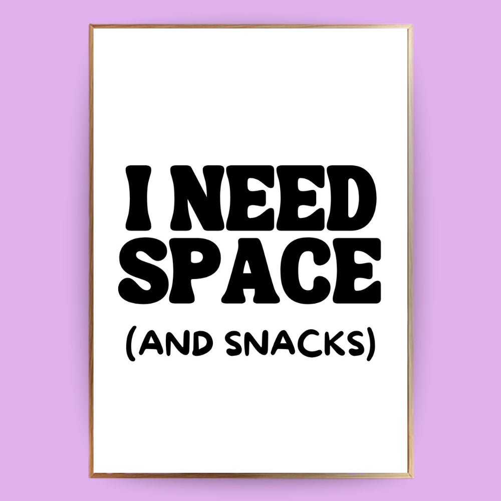 I need space Poster - 13x18 cm - LostPrint