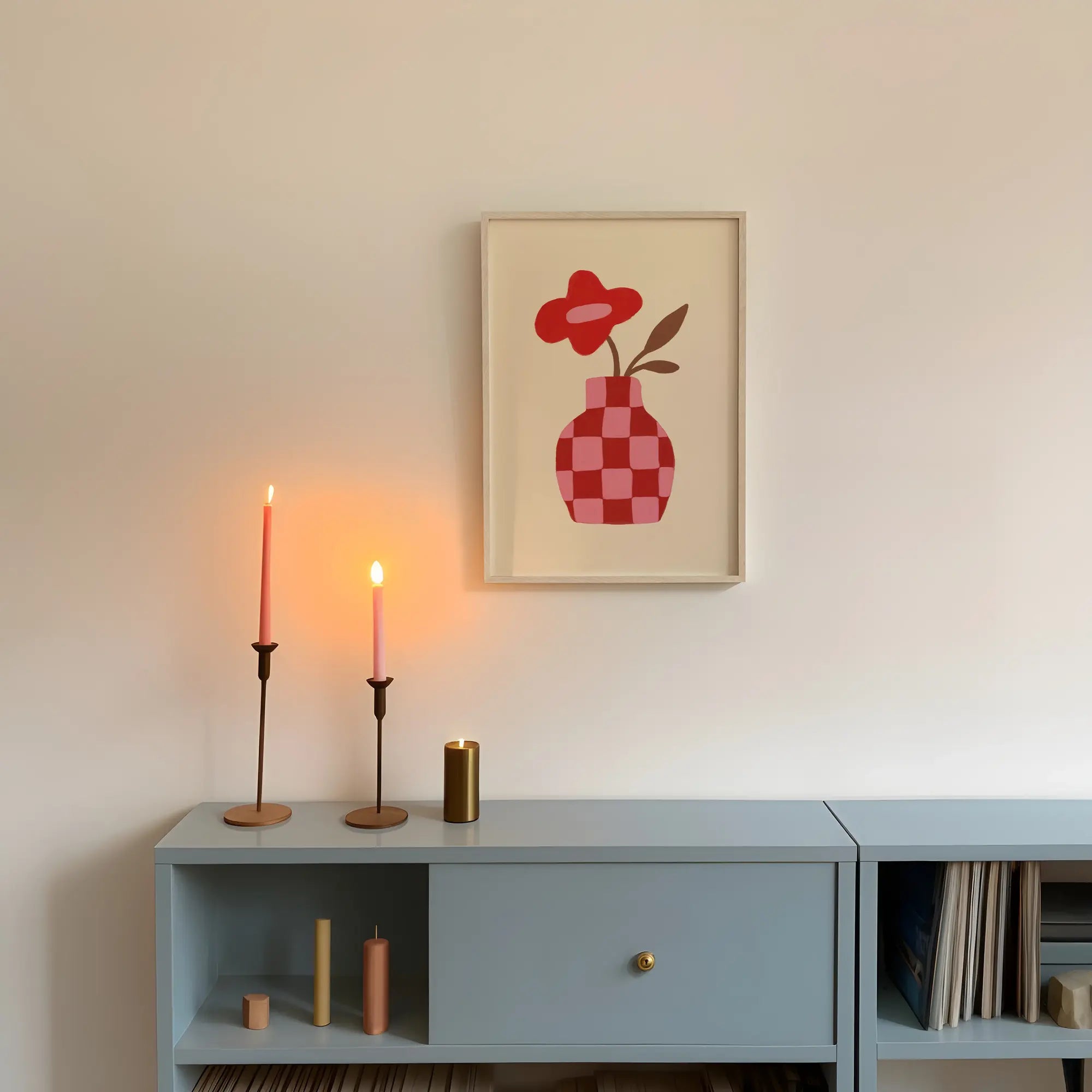 Abstrakter Blumenstrauß Poster