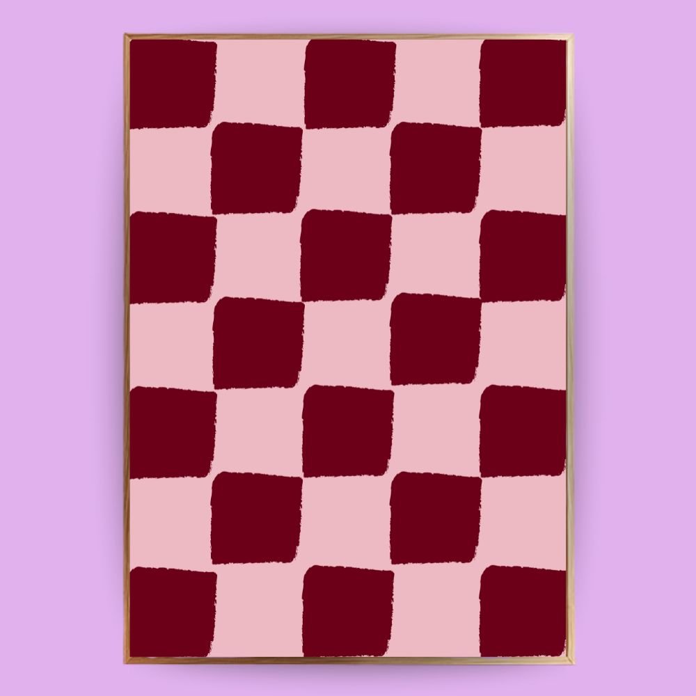 Kariertes Poster - LostPrint