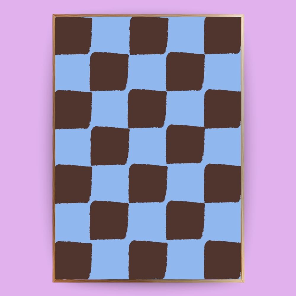 Kariertes Poster - LostPrint