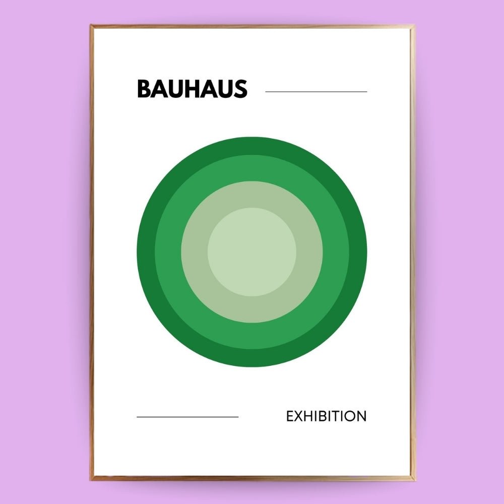 Kreise Bauhaus Poster - 13x18 cm - LostPrint