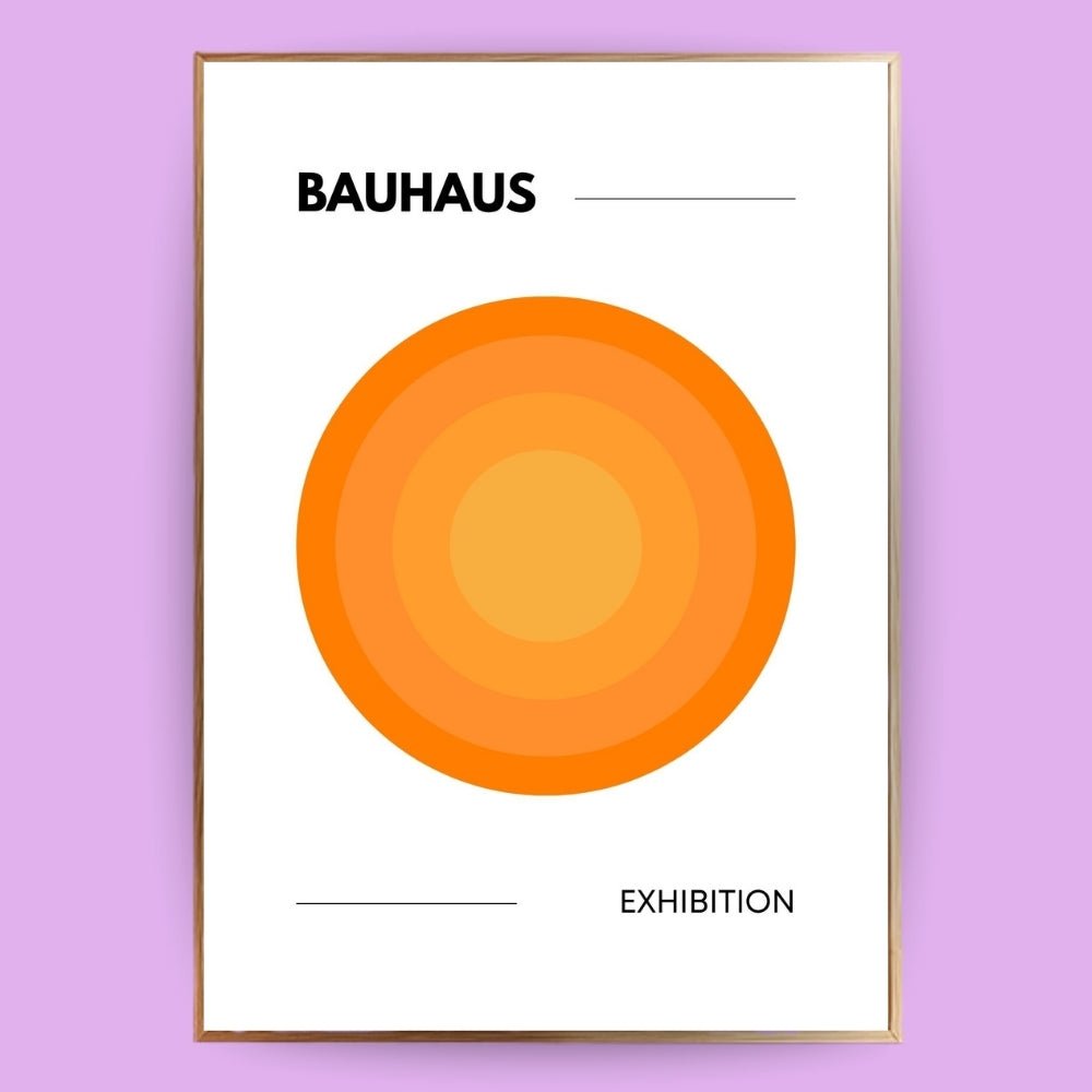 Kreise Bauhaus Poster - 13x18 cm - LostPrint