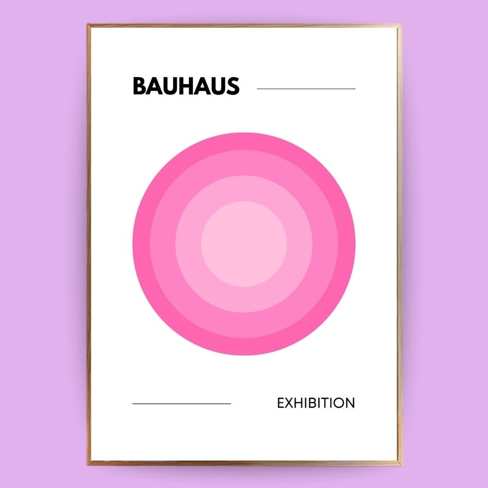 Kreise Bauhaus Poster - 13x18 cm - LostPrint