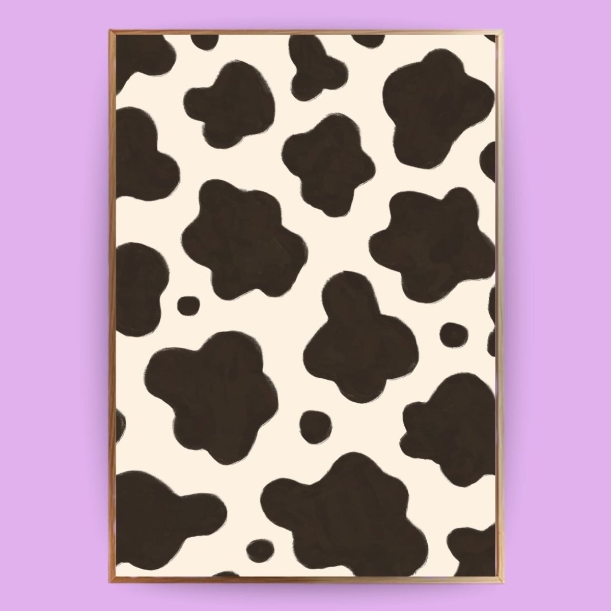 Kuh Muster Poster - 13x18 cm - LostPrint
