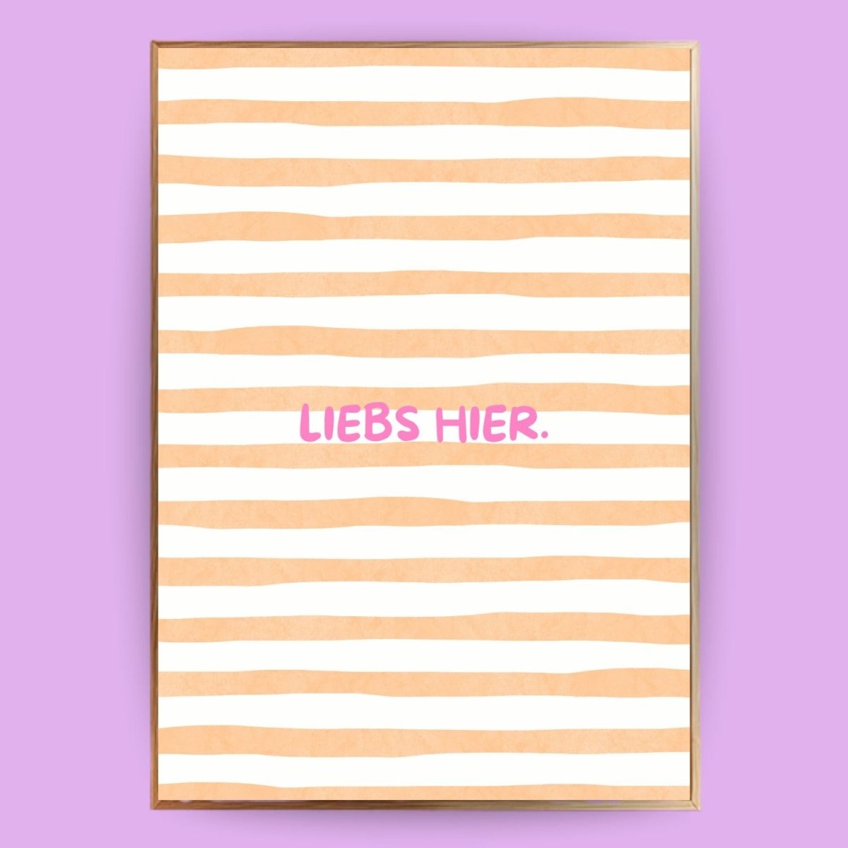 Liebs hier Poster - 13x18 cm - LostPrint